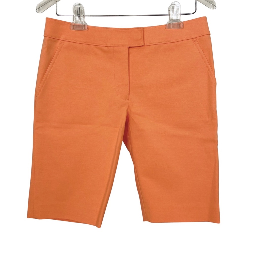 TORY BURCH Bermuda Shorts in Peach Orange Flat Front Size 0 - Picture 4 of 8